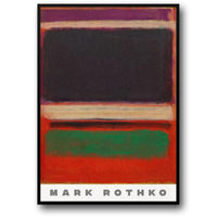 Mark Rothko | Abstraktes Magenta, Schwarz & Grün