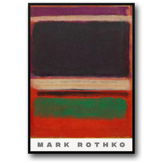 Mark Rothko | Abstraktes Magenta, Schwarz & Grün