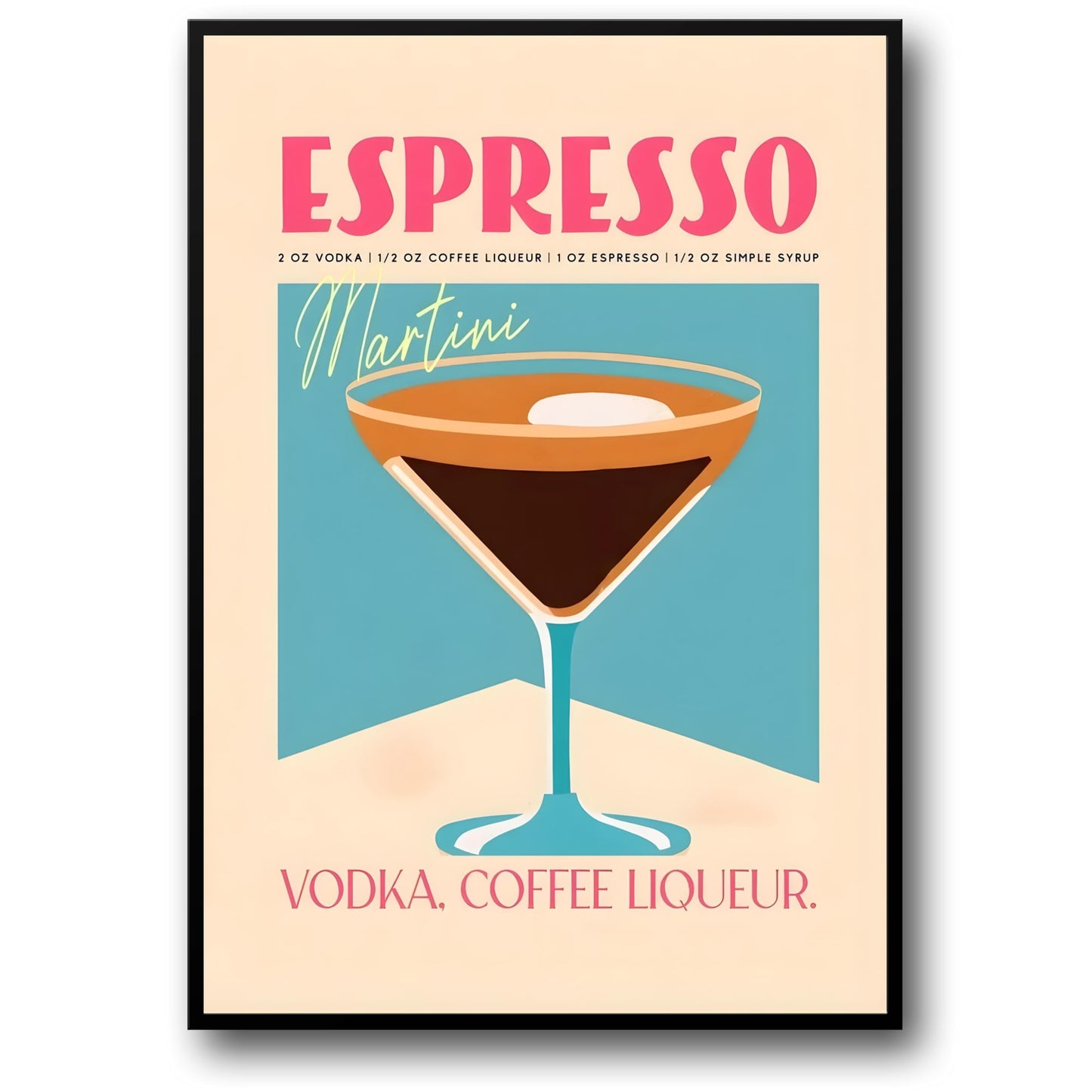 Cocktailparty-Kunst | Espresso-Wodka-Likör