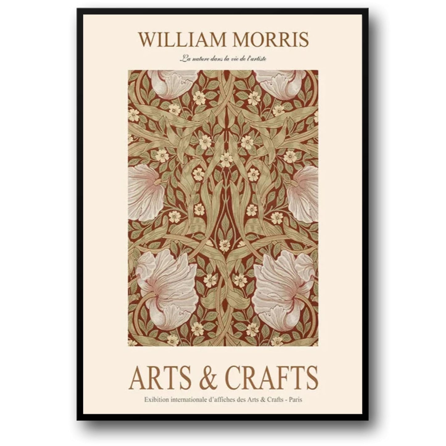 William Morris | Pimpernel Wall Art | Floral Design Poster | Vintage Botanical Print | Botanical Wall Decor | Art Nouveau Style | Home Decor