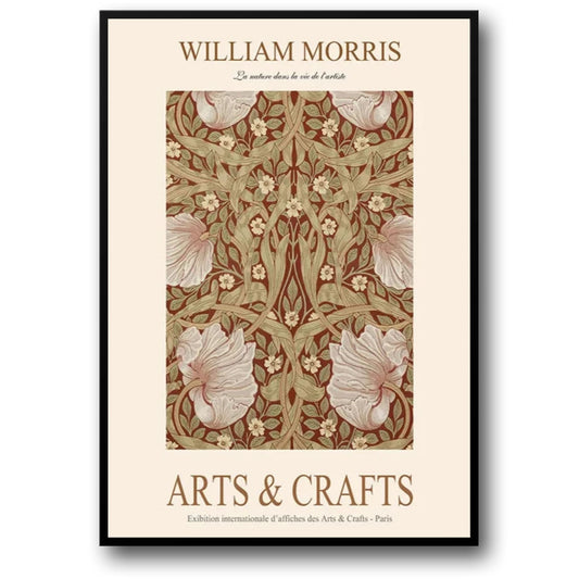 William Morris | Pimpernel Wall Art | Floral Design Poster | Vintage Botanical Print | Botanical Wall Decor | Art Nouveau Style | Home Decor