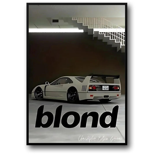 Blond Muziek Album Visuele Kunstwerk
