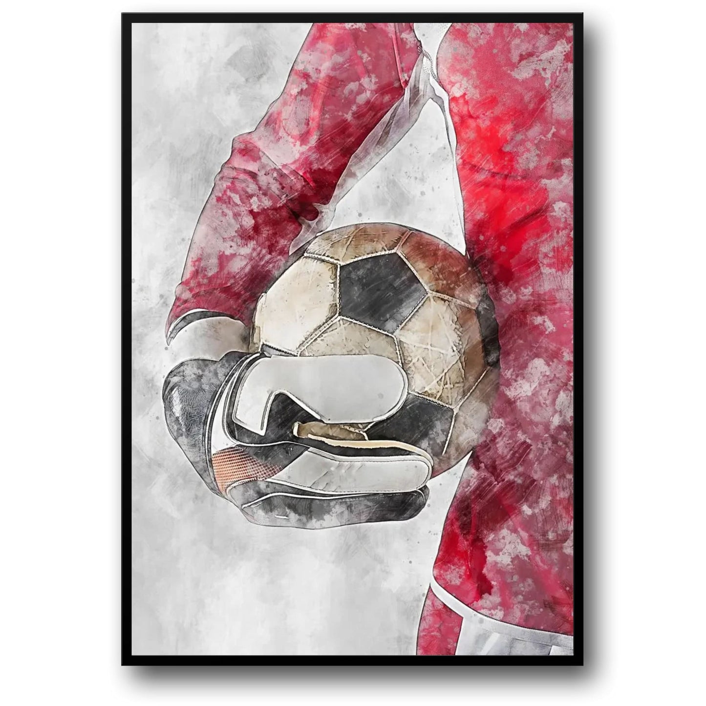 Goal Keeper Poster | Football Art | Soccer Inspiration | Tribute to Passion & Perseverance | Sports Wall Decor