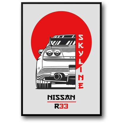 Nissan Skyline R33 | Japanse Auto Kunst