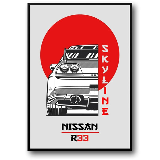 Nissan Skyline R33 | Japanse Auto Kunst