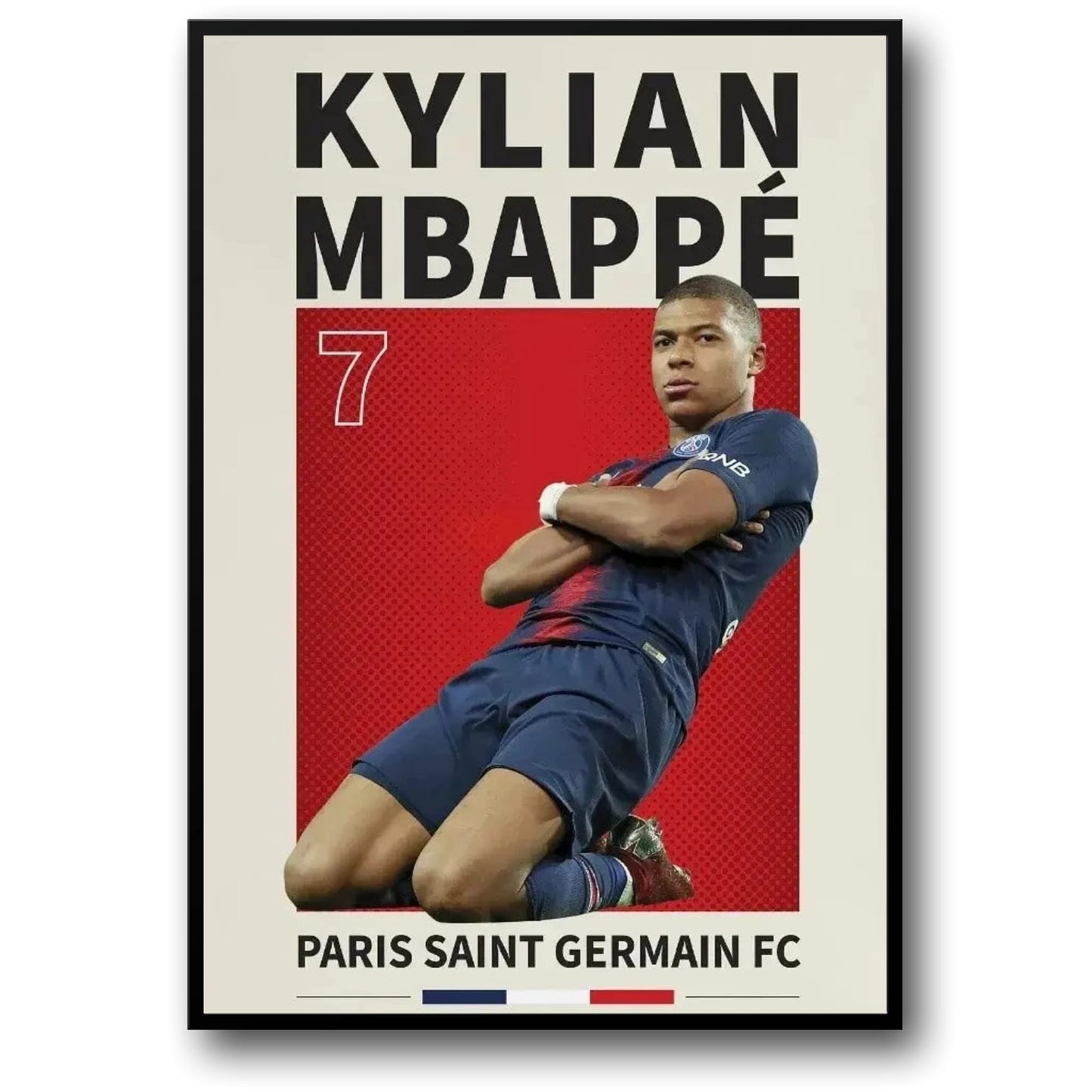 Kylian Mbappé #7 | Fußballstar-Artwork
