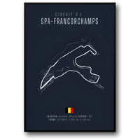 Spa-Francorchamps F1 | Streckenlayout-Plan
