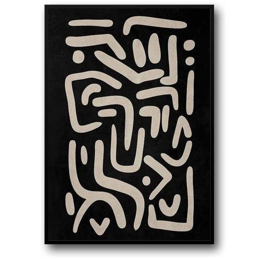 Earthen Labyrinth Poster | Decor Artwork | Visual Wall Art | Home & Garden Decor | Fine Art Print | Scenic Abstract Design