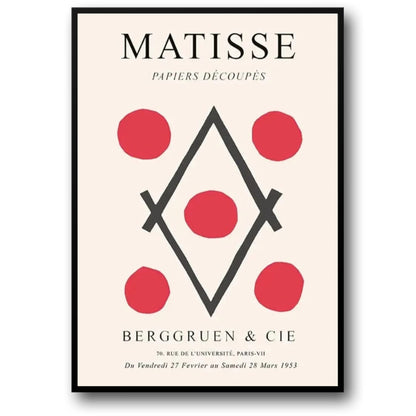 Henry Matisse Poster | Berggruen & Co | Cut-Outs Collection | The Poetry of Lines | Papiers Decoupes Art | Wall Decor