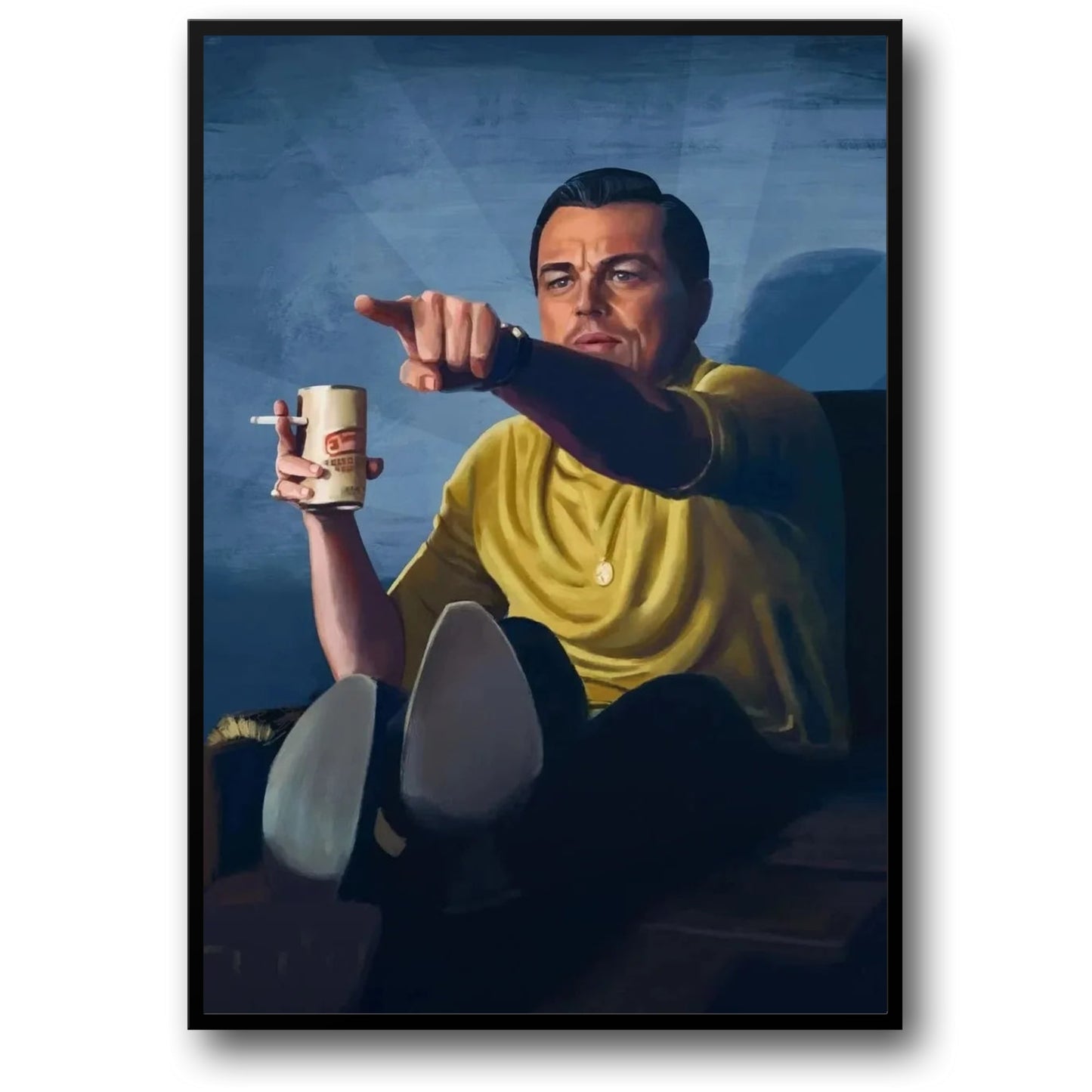 Leinwandposter „The Wolf of Wall Street“ | Leonardo DiCaprio Kunst | Klassische Filmwandkunst | Wohndekoration