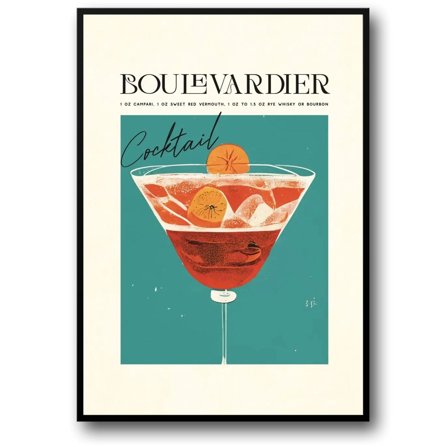 Boulevardier Cocktail | Vintage-Stil