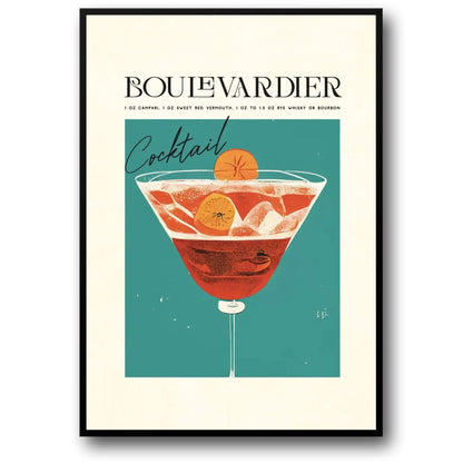 Boulevardier Cocktail | Vintage-Stil