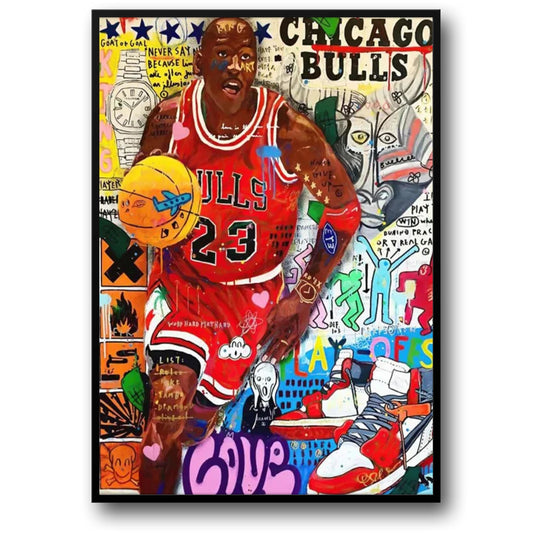 Michael Jordan | Chicago Bulls | Graffiti Stijl