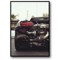 HIGH-PERFORMANCE RETRO CAR ART