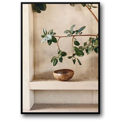 Poster „Bohemian Rustic Reflections“ | Vintage-Wandkunst | Künstlerische Wohndekoration | Visuelle Kunstwerke für das Wohnzimmer | Drucke für rustikale Inneneinrichtung | Einzigartiger Boho-Stil | 24 x 36 Zoll