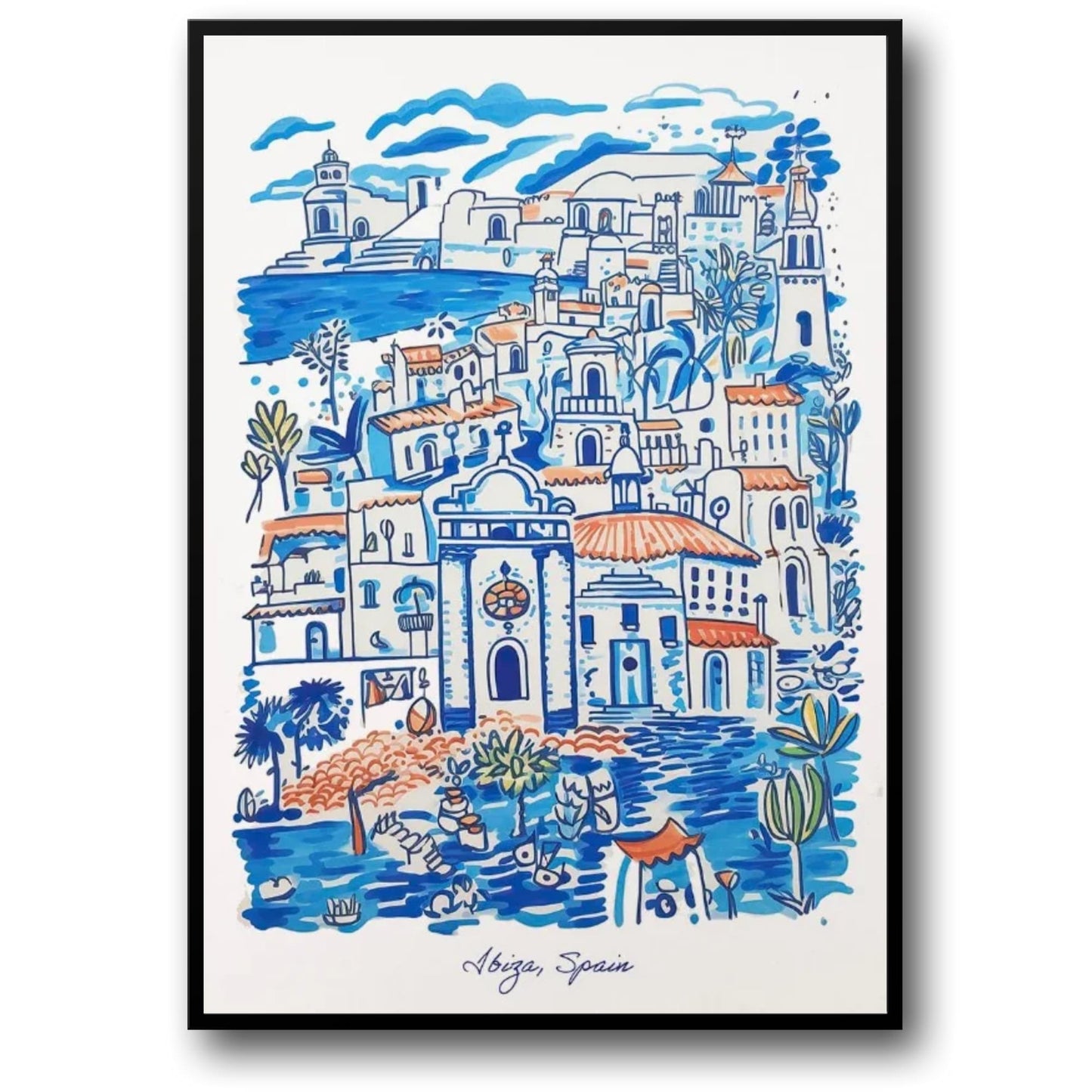 Ibiza | Colorful Mediterranean Seaside Art