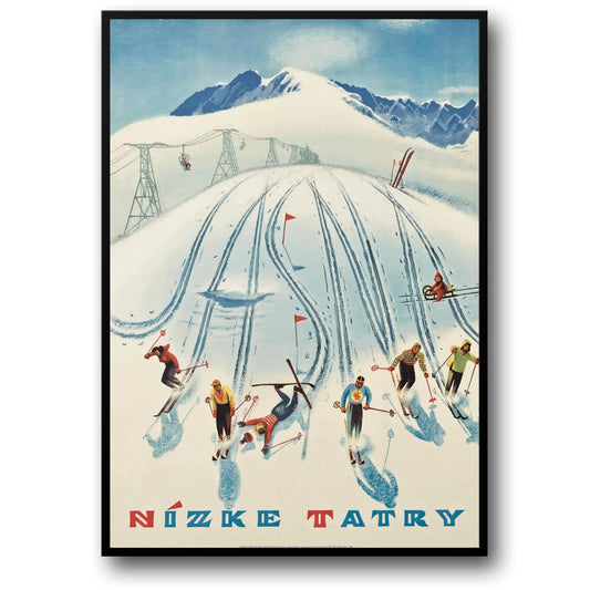 Nizke Tatry Winter Ski Racing | Retro Sneeuwlandschap