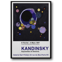 Aquarelle und Zeichnungen | Wassily Kandinsky | 1961 | Sammelplakat einer Kunstausstellung