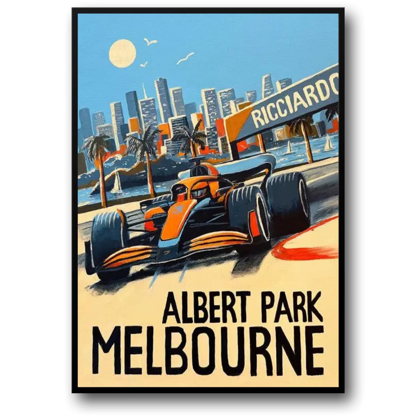 Spa Francorchamps Rennplakat | Formel 1 Track Action Print | Motorsport-Dekor | Kunst für Haus und Garten