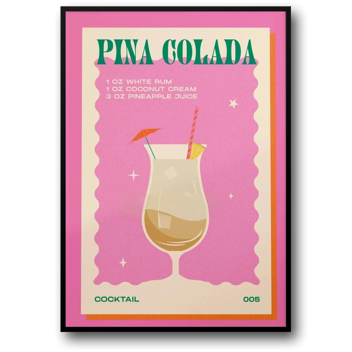 Vintage Pina Colada | Retro-Cocktailkunst