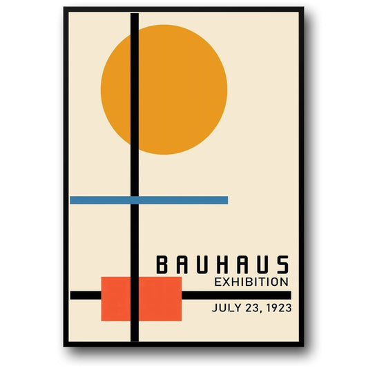 Bauhaus Poster | Minimalist Design | Simple Lines and Bold Accents | Modern Home Decor | Artistic Wall Art | Inspire Creativity