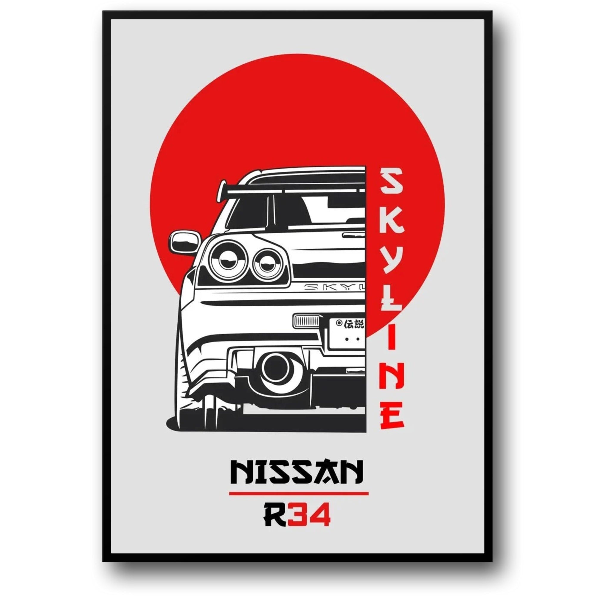 Japan Skyline R34 | Automotive Art – Wall Of Art Studio