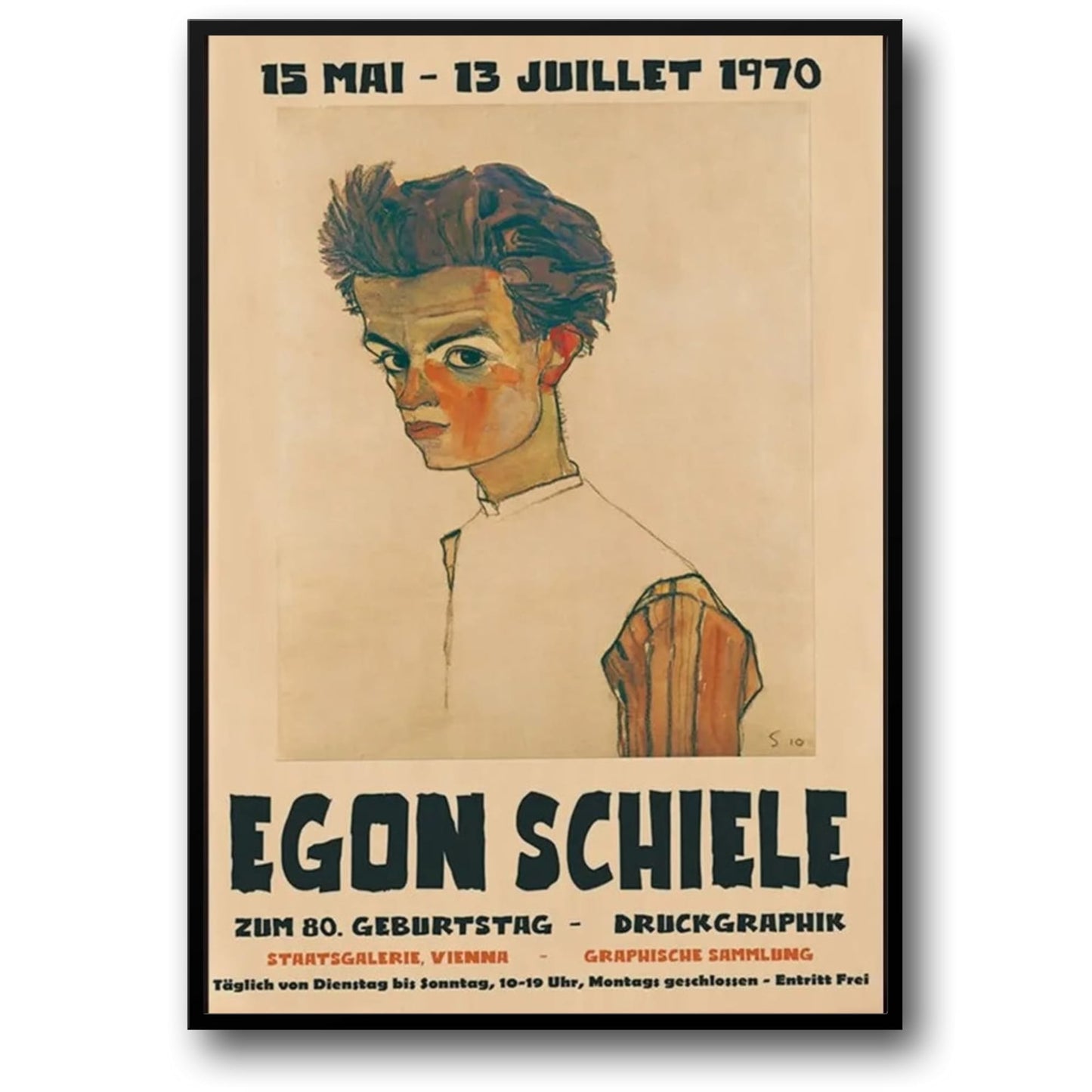 Egon Schiele | Expressionistische Kunst | Kunstwerke mit unverfälschter Identität