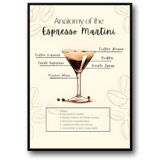 Espresso Martini Rezept | Elegante Bardekoration