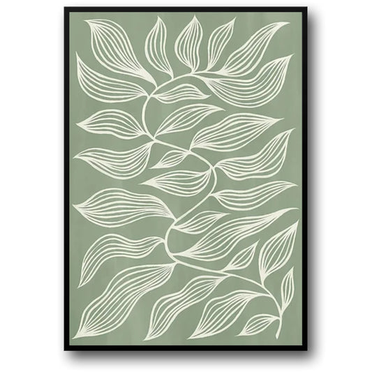 Earthy Geometry Poster | Abstract Green Shapes | Modern Wall Art | Home Decor | Geometric Design | Art Print for Living Room, Bedroom, Office