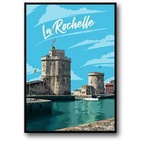 La Rochelle | Französische Küstenkunst | Nautische Hafenszene