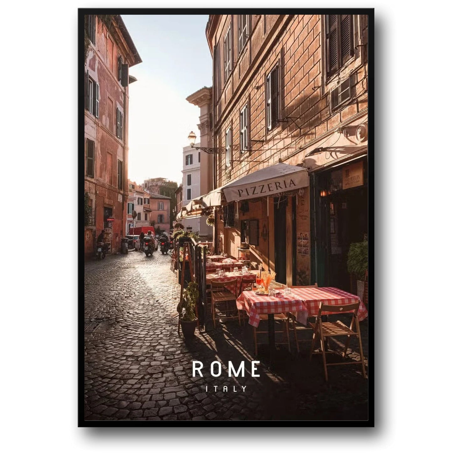 Trastevere | Rom | Italien | Schlendern Sie durch bezaubernde Straßen | Ein Hauch römischen Lebens | Poster zum malerischen Rom