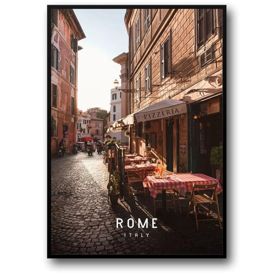 Trastevere | Rom | Italien | Schlendern Sie durch bezaubernde Straßen | Ein Hauch römischen Lebens | Poster zum malerischen Rom