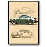Porsche 911 | Historische Bauplanzeichnungen