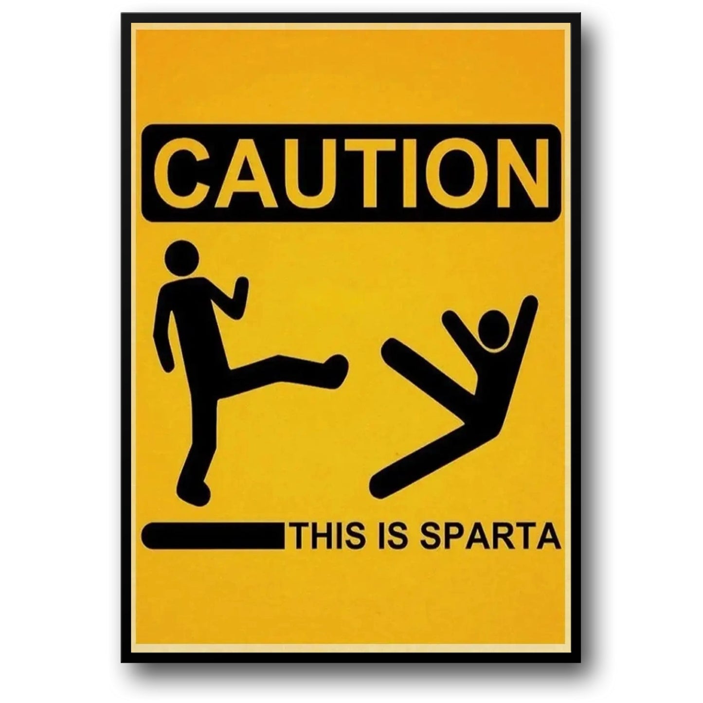 Das ist Sparta | Vintage-Warnschild
