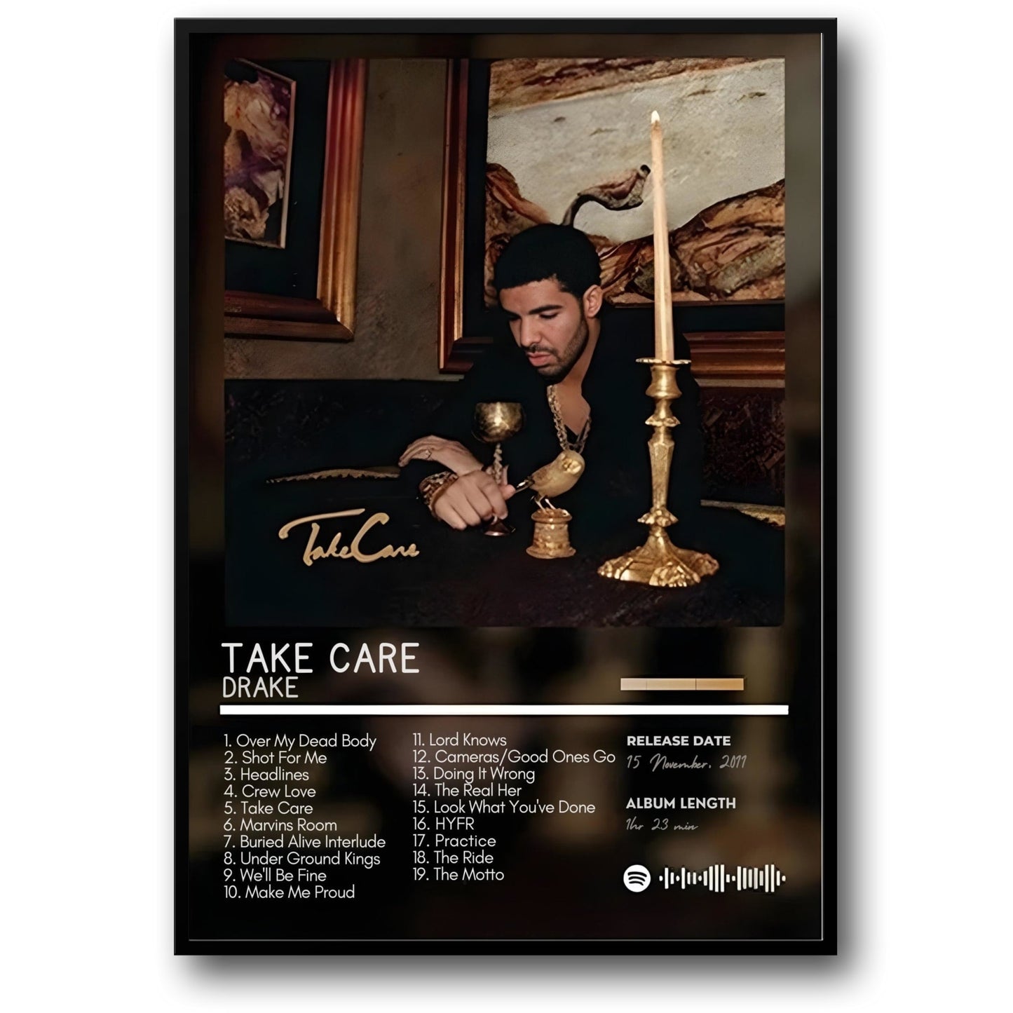 Drake Take Care | Iconic Album Cover | Hip Hop Art