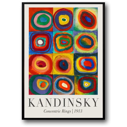 Concentric Rings | Wassily Kandinsky | 1913 | Colorful Art Exhibition Poster