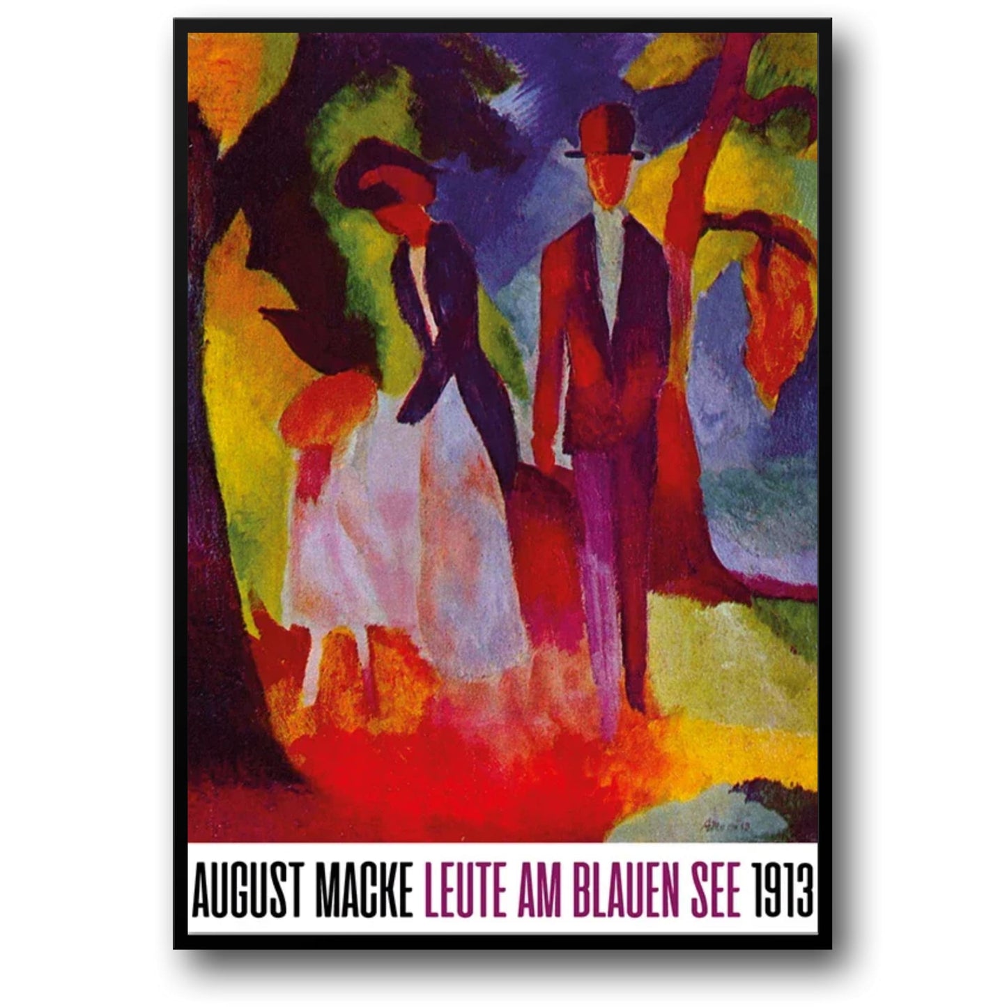 August Macke | Leute am blauen See 1913 | Jugendstil