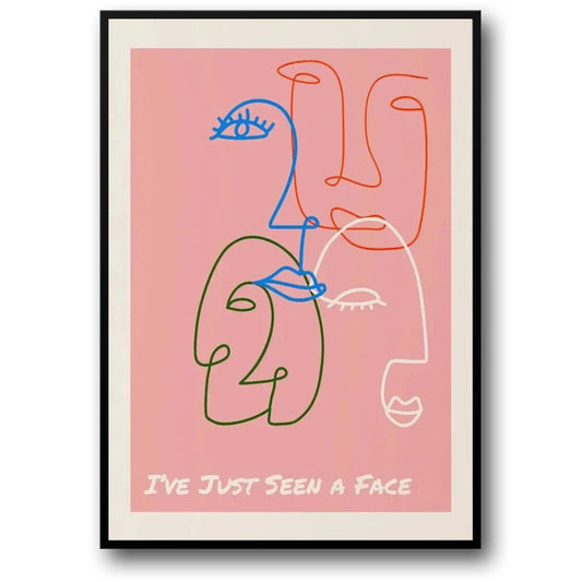 Ich habe gerade dein Gesicht gesehen | Visuelles Kunstwerk