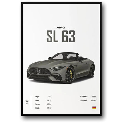Mercedes SL 63 | Automobiel Eerbetoon | Moderne Decor