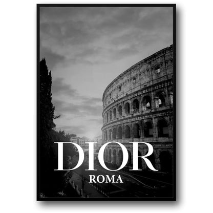 Dior Roma | Klassische Eleganz trifft auf modernen Stil | Dior-Poster mit einem Hauch von Tradition