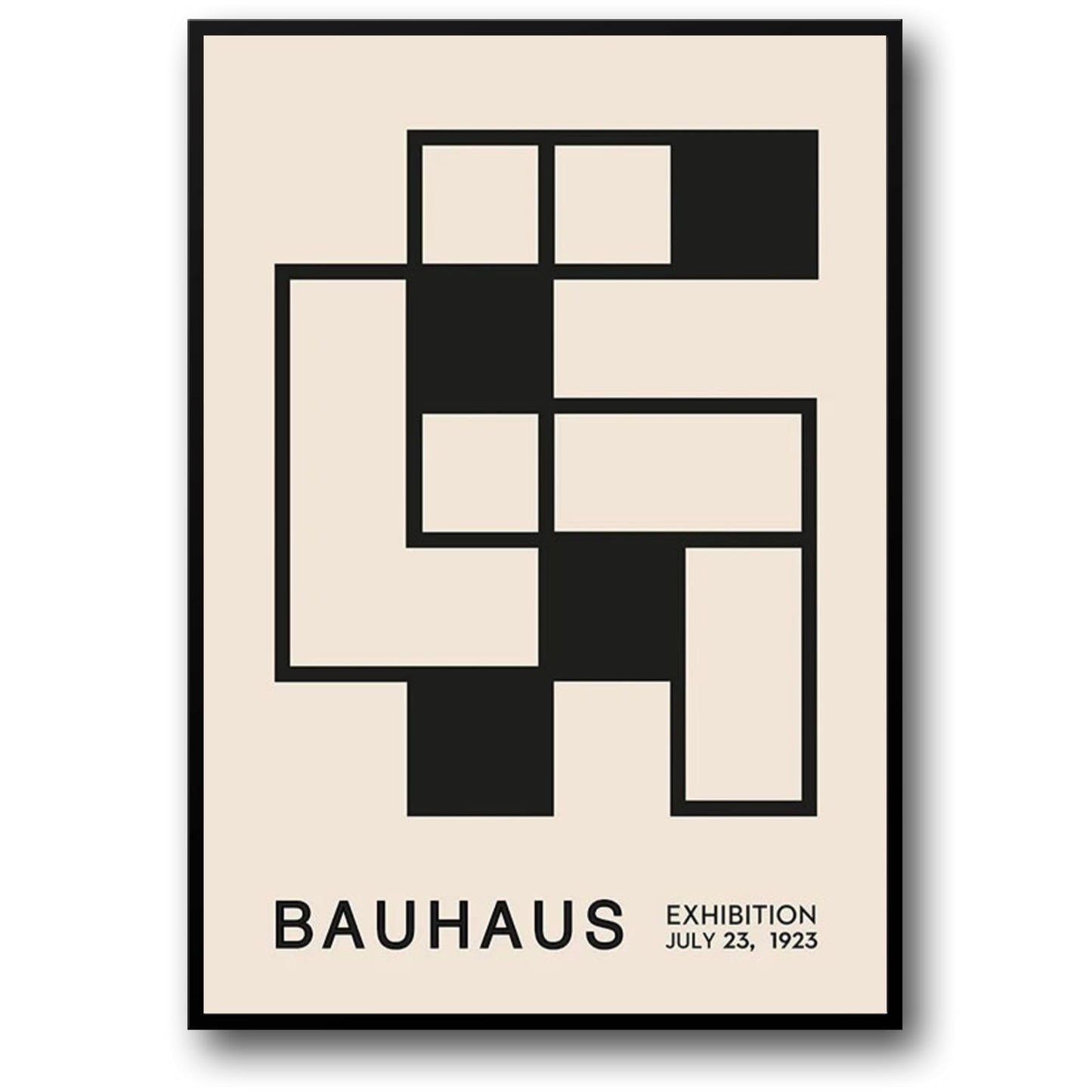 Bauhaus-Abstraktion | Moderne Wärme | Minimalistische geometrische Kunst