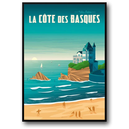La Côte des Basques Schilderachtig | Franse Kustlijn Kunst