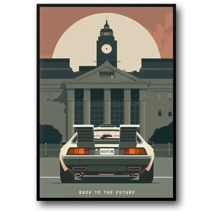 Back to the Future Poster | Marty McFly | Robert Zemeckis Inspired | Adventurous Time Travel Art | Cinematic Wall Decor