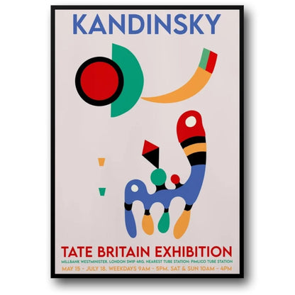 Tate Britain Ausstellung | Wassily Kandinsky | Werbeplakat für Kunstevent