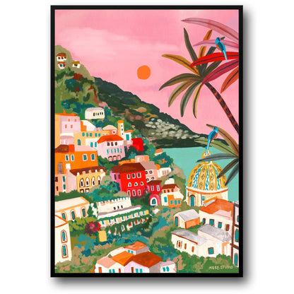 abstract india landscape poster