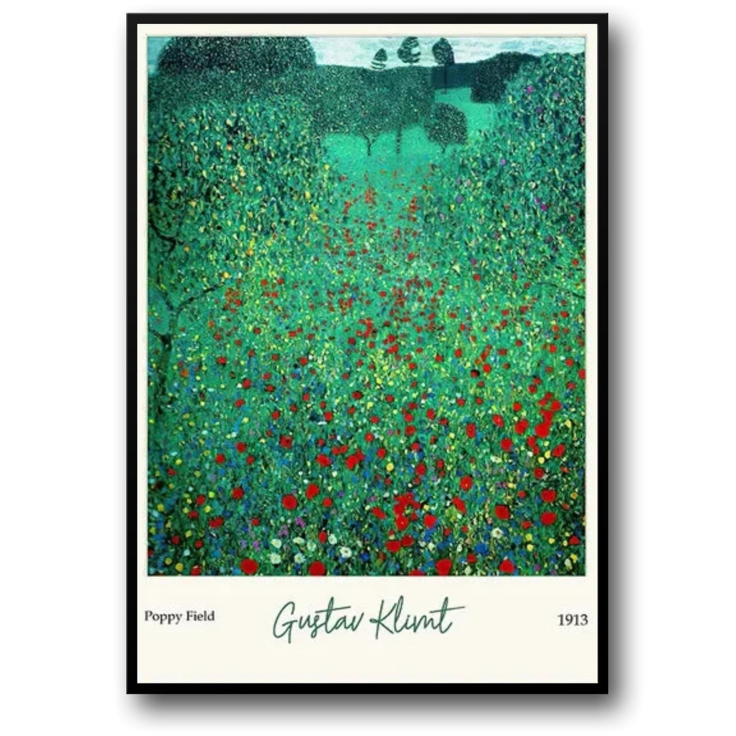 Klimt Klaproosveld | Kleurrijk Landschap