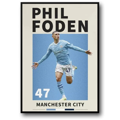 Phil Foden | Fußballstar-Kunstwerk