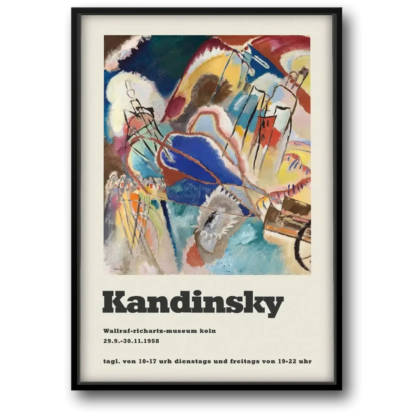 Wassily Kandinsky | Improvisation No.30 Poster | Abstract Art | Wall Decor | High-Quality Print | Home & Garden Decor