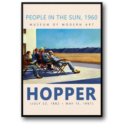 Edward Hopper | Mensen in de Zon | 1960 Vintage Kunst