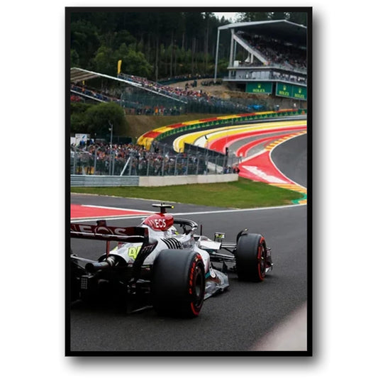 Senna & Leclerc | Abstracte Graffiti Supercar